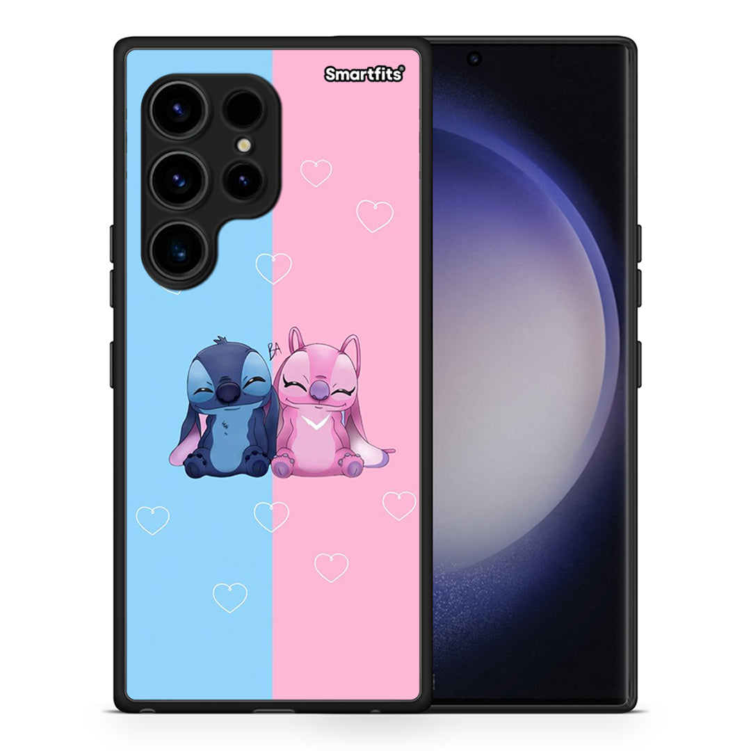 Θήκη Samsung Galaxy S23 Ultra Stitch And Angel από τη Smartfits με σχέδιο στο πίσω μέρος και μαύρο περίβλημα | Samsung Galaxy S23 Ultra Stitch And Angel Case with Colorful Back and Black Bezels