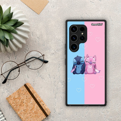 Θήκη Samsung Galaxy S23 Ultra Stitch And Angel από τη Smartfits με σχέδιο στο πίσω μέρος και μαύρο περίβλημα | Samsung Galaxy S23 Ultra Stitch And Angel Case with Colorful Back and Black Bezels