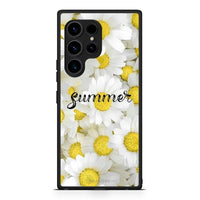 Thumbnail for Θήκη Samsung Galaxy S23 Ultra Summer Daisies από τη Smartfits με σχέδιο στο πίσω μέρος και μαύρο περίβλημα | Samsung Galaxy S23 Ultra Summer Daisies Case with Colorful Back and Black Bezels