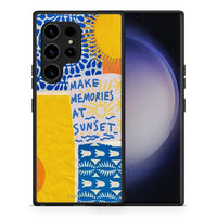 Thumbnail for Θήκη Samsung Galaxy S23 Ultra Sunset Memories από τη Smartfits με σχέδιο στο πίσω μέρος και μαύρο περίβλημα | Samsung Galaxy S23 Ultra Sunset Memories Case with Colorful Back and Black Bezels