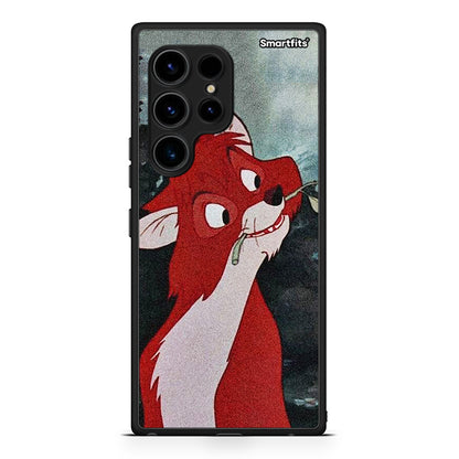Θήκη Samsung Galaxy S23 Ultra Tod And Vixey Love 1 από τη Smartfits με σχέδιο στο πίσω μέρος και μαύρο περίβλημα | Samsung Galaxy S23 Ultra Tod And Vixey Love 1 Case with Colorful Back and Black Bezels