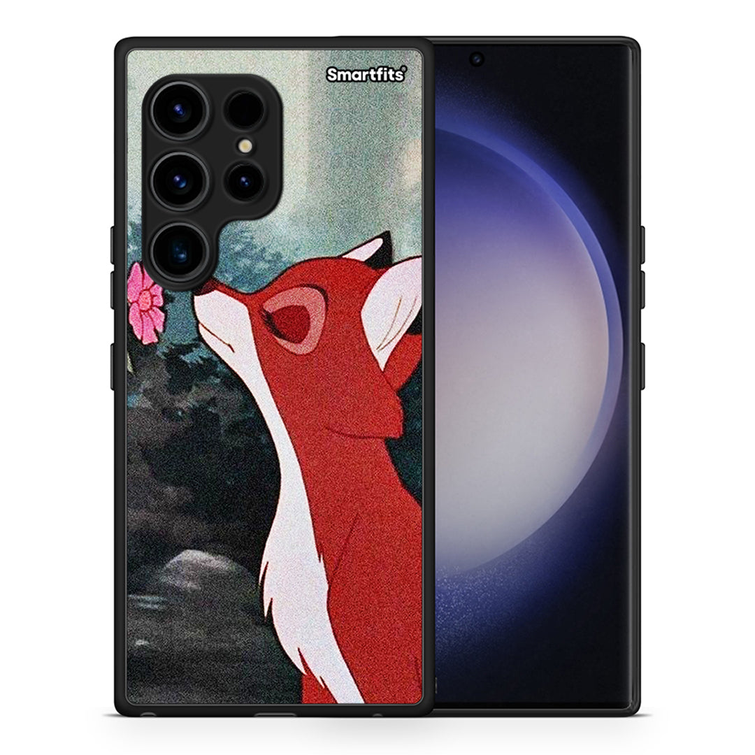 Θήκη Samsung Galaxy S23 Ultra Tod And Vixey Love 2 από τη Smartfits με σχέδιο στο πίσω μέρος και μαύρο περίβλημα | Samsung Galaxy S23 Ultra Tod And Vixey Love 2 Case with Colorful Back and Black Bezels