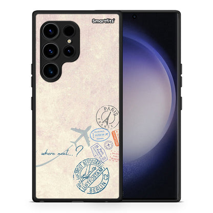 Θήκη Samsung Galaxy S23 Ultra Where Next από τη Smartfits με σχέδιο στο πίσω μέρος και μαύρο περίβλημα | Samsung Galaxy S23 Ultra Where Next Case with Colorful Back and Black Bezels