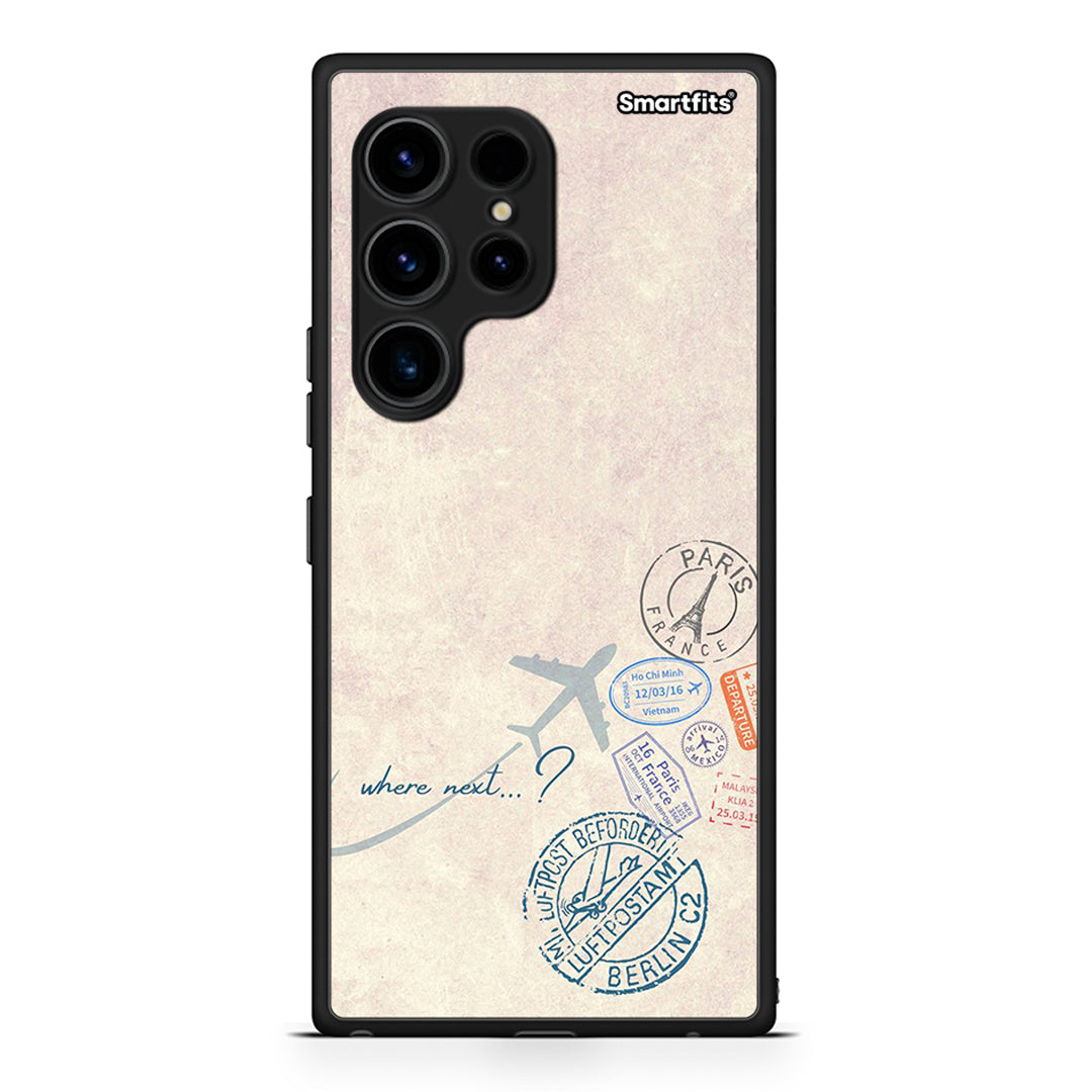 Θήκη Samsung Galaxy S23 Ultra Where Next από τη Smartfits με σχέδιο στο πίσω μέρος και μαύρο περίβλημα | Samsung Galaxy S23 Ultra Where Next Case with Colorful Back and Black Bezels