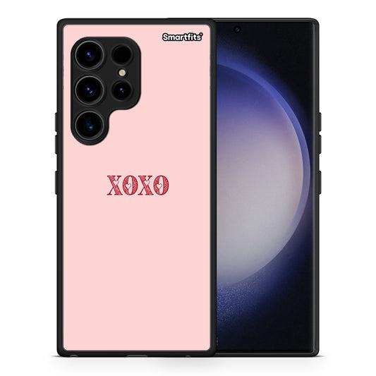 Θήκη Samsung Galaxy S23 Ultra XOXO Love από τη Smartfits με σχέδιο στο πίσω μέρος και μαύρο περίβλημα | Samsung Galaxy S23 Ultra XOXO Love Case with Colorful Back and Black Bezels