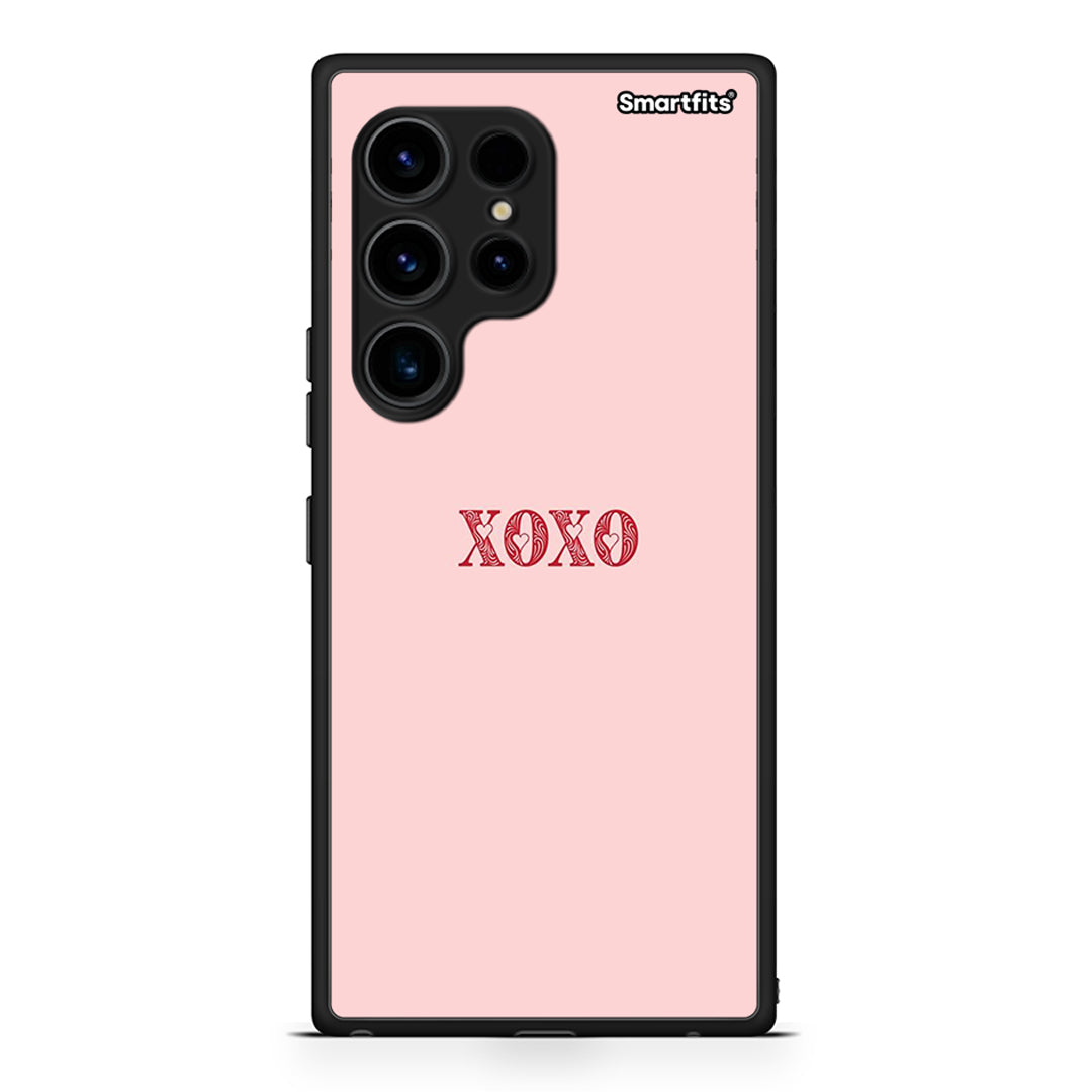 Θήκη Samsung Galaxy S23 Ultra XOXO Love από τη Smartfits με σχέδιο στο πίσω μέρος και μαύρο περίβλημα | Samsung Galaxy S23 Ultra XOXO Love Case with Colorful Back and Black Bezels