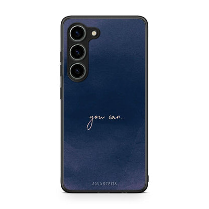 Θήκη Samsung Galaxy S23 You Can από τη Smartfits με σχέδιο στο πίσω μέρος και μαύρο περίβλημα | Samsung Galaxy S23 You Can Case with Colorful Back and Black Bezels