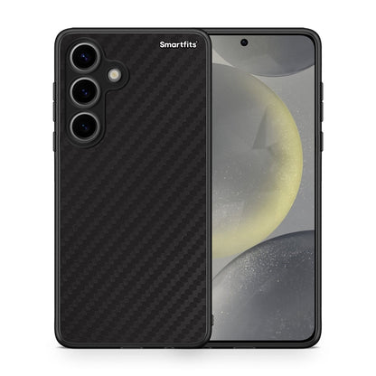 Θήκη Samsung Galaxy S24 Carbon Black από τη Smartfits με σχέδιο στο πίσω μέρος και μαύρο περίβλημα | Samsung Galaxy S24 Carbon Black case with colorful back and black bezels