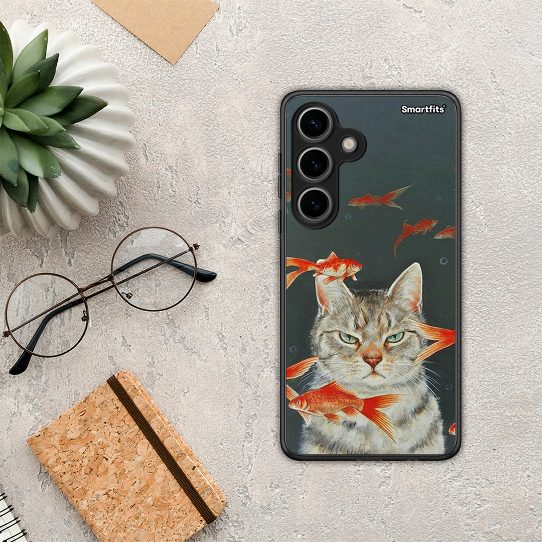 Cat Goldfish - Samsung Galaxy S24 θήκη