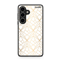 Thumbnail for 111 - Samsung Galaxy S24 Luxury White Geometric case, cover, bumper