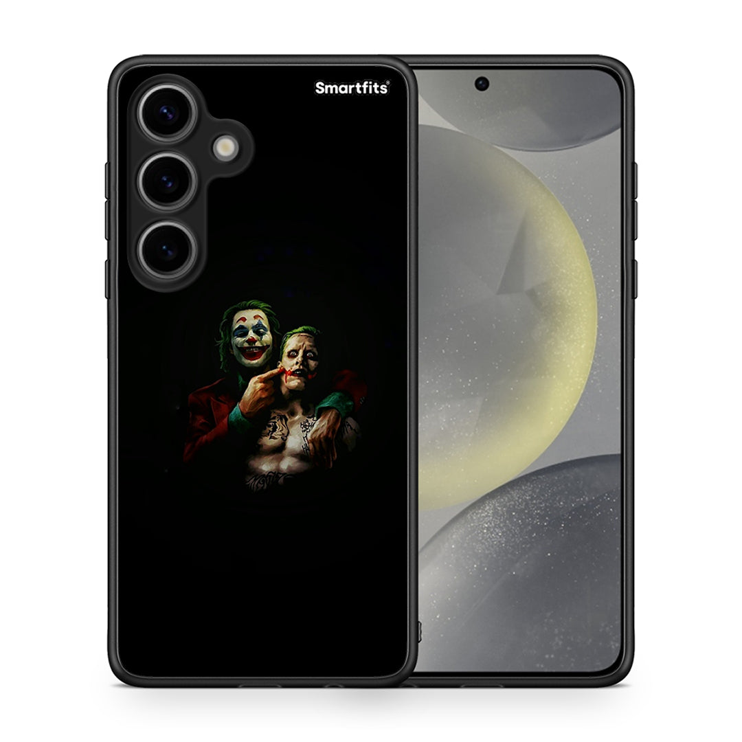 Θήκη Samsung Galaxy S24 Clown Hero από τη Smartfits με σχέδιο στο πίσω μέρος και μαύρο περίβλημα | Samsung Galaxy S24 Clown Hero case with colorful back and black bezels