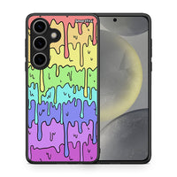 Thumbnail for Θήκη Samsung Galaxy S24 Melting Rainbow από τη Smartfits με σχέδιο στο πίσω μέρος και μαύρο περίβλημα | Samsung Galaxy S24 Melting Rainbow case with colorful back and black bezels