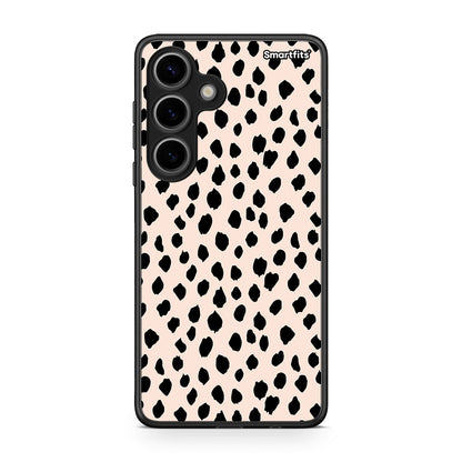 Samsung Galaxy S24 New Polka Dots θήκη από τη Smartfits με σχέδιο στο πίσω μέρος και μαύρο περίβλημα | Smartphone case with colorful back and black bezels by Smartfits
