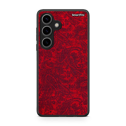 Samsung Galaxy S24 Paisley Cashmere θήκη από τη Smartfits με σχέδιο στο πίσω μέρος και μαύρο περίβλημα | Smartphone case with colorful back and black bezels by Smartfits