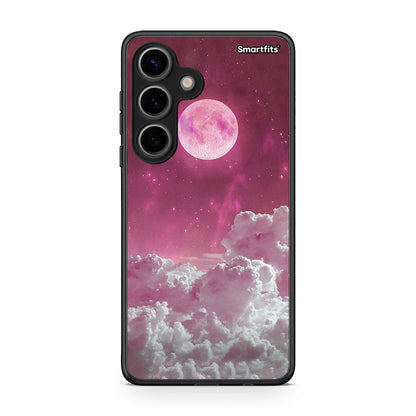 Samsung Galaxy S24 Pink Moon Θήκη από τη Smartfits με σχέδιο στο πίσω μέρος και μαύρο περίβλημα | Smartphone case with colorful back and black bezels by Smartfits