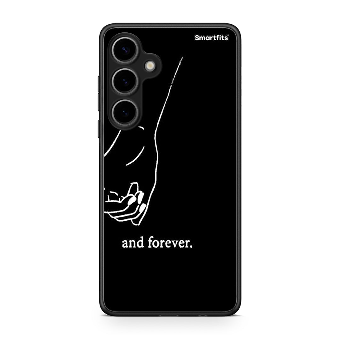 Samsung Galaxy S24 Plus Always & Forever 2 Θήκη Αγίου Βαλεντίνου από τη Smartfits με σχέδιο στο πίσω μέρος και μαύρο περίβλημα | Smartphone case with colorful back and black bezels by Smartfits