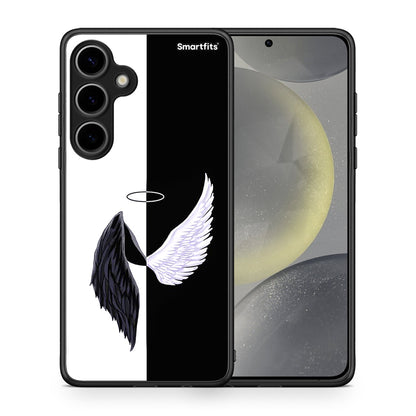 Θήκη Samsung Galaxy S24 Plus Angels Demons από τη Smartfits με σχέδιο στο πίσω μέρος και μαύρο περίβλημα | Samsung Galaxy S24 Plus Angels Demons case with colorful back and black bezels