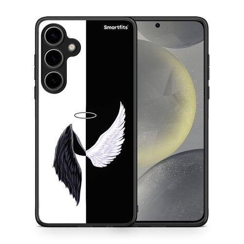 Θήκη Samsung Galaxy S24 Plus Angels Demons από τη Smartfits με σχέδιο στο πίσω μέρος και μαύρο περίβλημα | Samsung Galaxy S24 Plus Angels Demons case with colorful back and black bezels
