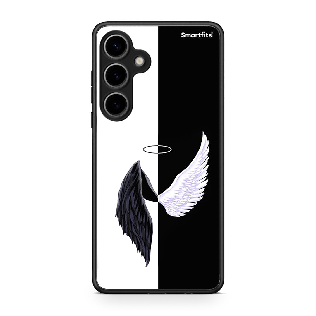 Samsung Galaxy S24 Plus Angels Demons θήκη από τη Smartfits με σχέδιο στο πίσω μέρος και μαύρο περίβλημα | Smartphone case with colorful back and black bezels by Smartfits
