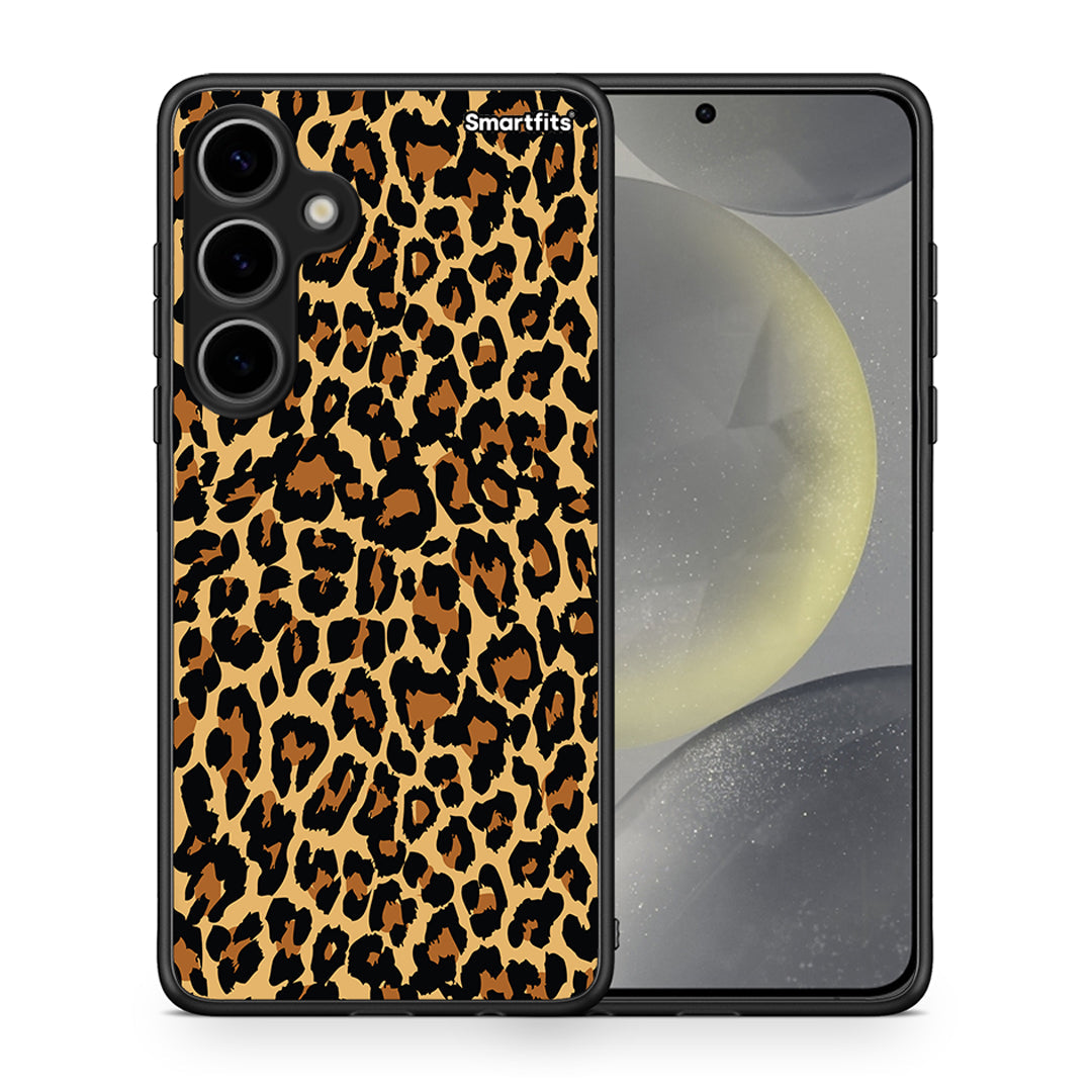 Θήκη Samsung Galaxy S24 Plus Leopard Animal από τη Smartfits με σχέδιο στο πίσω μέρος και μαύρο περίβλημα | Samsung Galaxy S24 Plus Leopard Animal case with colorful back and black bezels