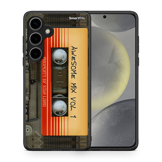 Θήκη Samsung Galaxy S24 Plus Awesome Mix από τη Smartfits με σχέδιο στο πίσω μέρος και μαύρο περίβλημα | Samsung Galaxy S24 Plus Awesome Mix case with colorful back and black bezels