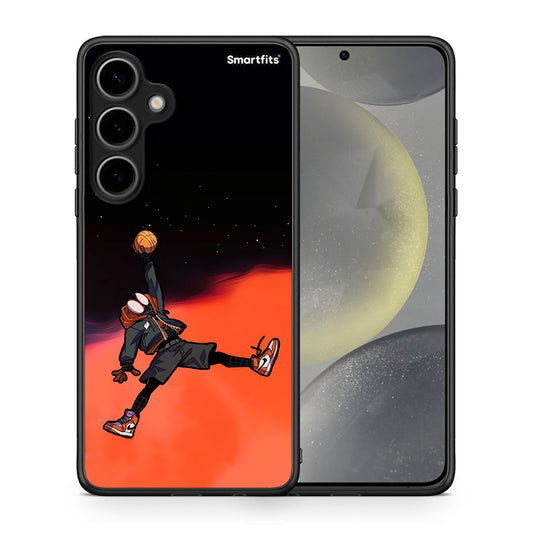 Θήκη Samsung Galaxy S24 Plus Basketball Hero από τη Smartfits με σχέδιο στο πίσω μέρος και μαύρο περίβλημα | Samsung Galaxy S24 Plus Basketball Hero case with colorful back and black bezels