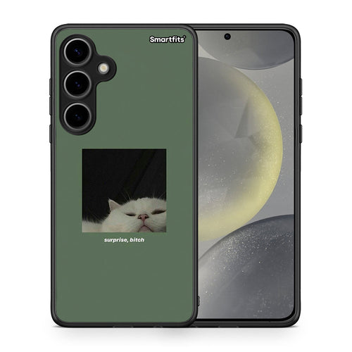 Θήκη Samsung Galaxy S24 Plus Bitch Surprise από τη Smartfits με σχέδιο στο πίσω μέρος και μαύρο περίβλημα | Samsung Galaxy S24 Plus Bitch Surprise case with colorful back and black bezels