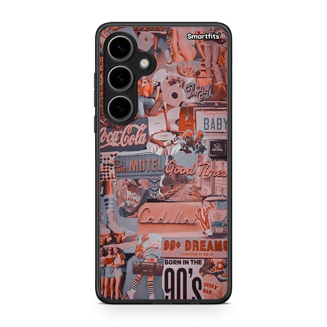Samsung Galaxy S24 Plus Born In 90s θήκη από τη Smartfits με σχέδιο στο πίσω μέρος και μαύρο περίβλημα | Smartphone case with colorful back and black bezels by Smartfits