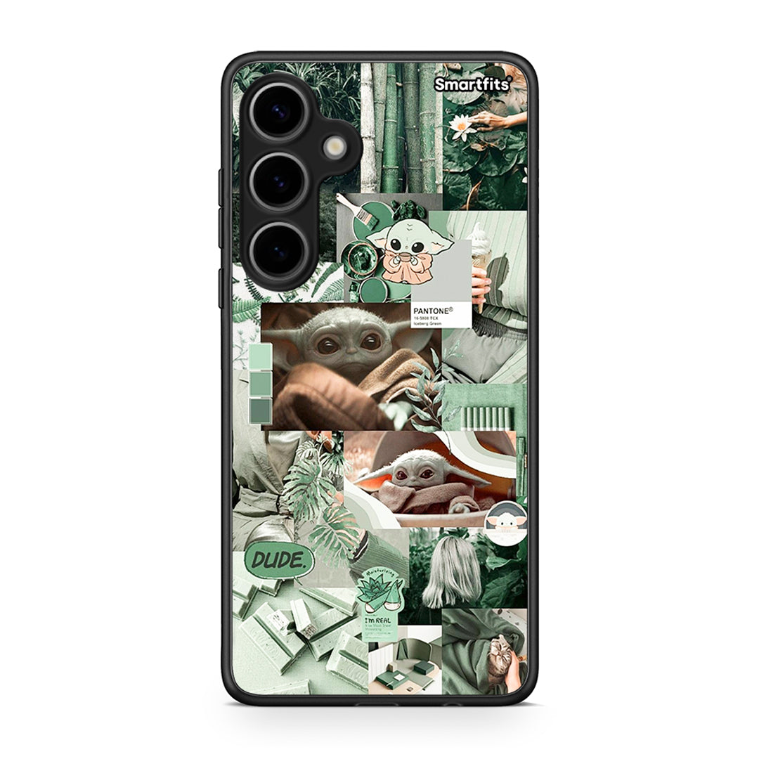 Samsung Galaxy S24 Plus Collage Dude Θήκη Αγίου Βαλεντίνου από τη Smartfits με σχέδιο στο πίσω μέρος και μαύρο περίβλημα | Smartphone case with colorful back and black bezels by Smartfits