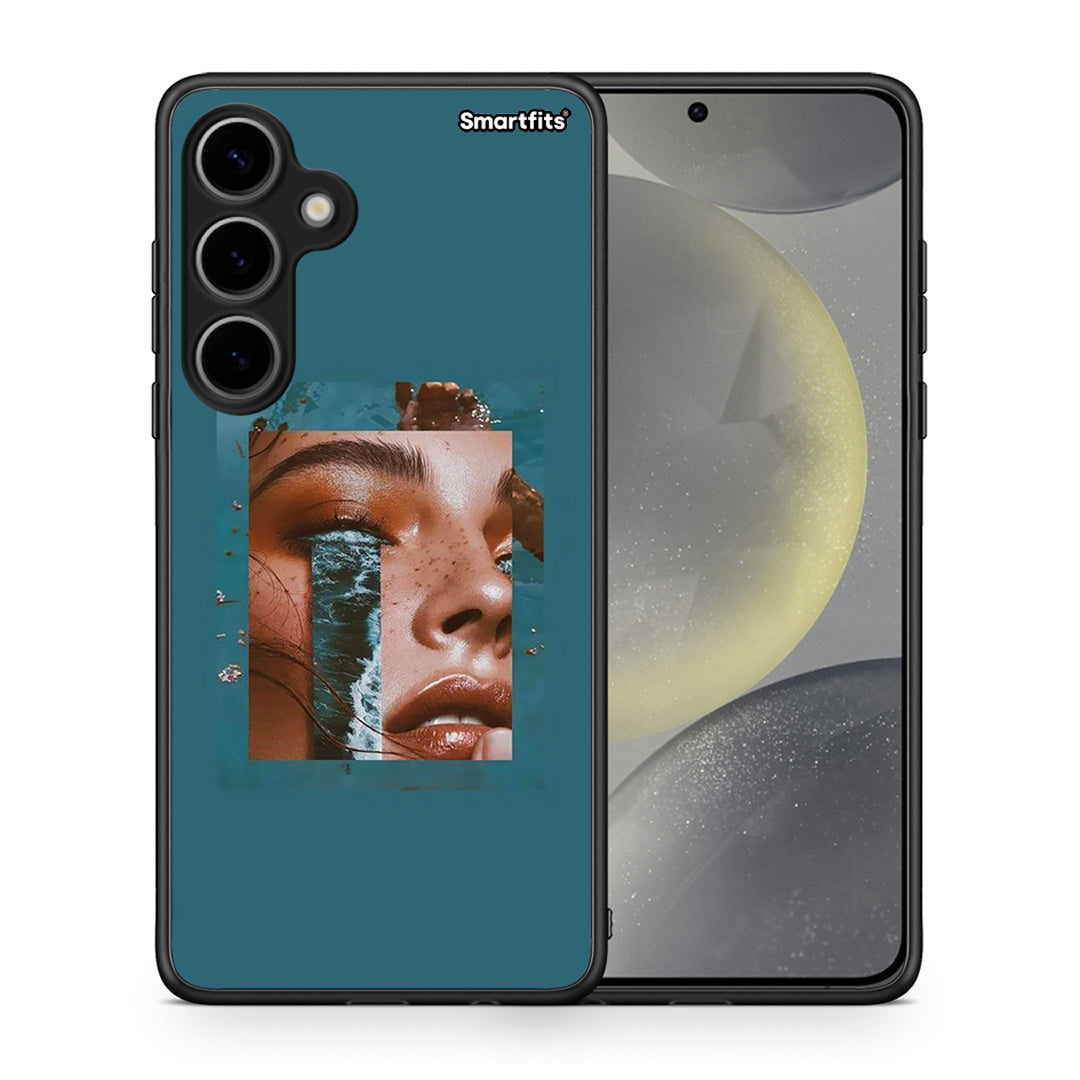 Θήκη Samsung Galaxy S24 Plus Cry An Ocean από τη Smartfits με σχέδιο στο πίσω μέρος και μαύρο περίβλημα | Samsung Galaxy S24 Plus Cry An Ocean case with colorful back and black bezels