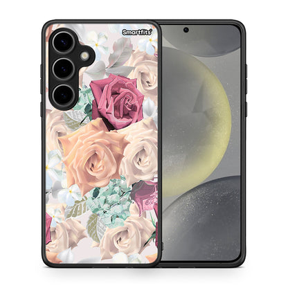 Θήκη Samsung Galaxy S24 Plus Bouquet Floral από τη Smartfits με σχέδιο στο πίσω μέρος και μαύρο περίβλημα | Samsung Galaxy S24 Plus Bouquet Floral case with colorful back and black bezels