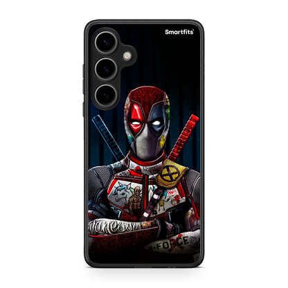 Samsung Galaxy S24 Plus Funny Guy θήκη από τη Smartfits με σχέδιο στο πίσω μέρος και μαύρο περίβλημα | Smartphone case with colorful back and black bezels by Smartfits