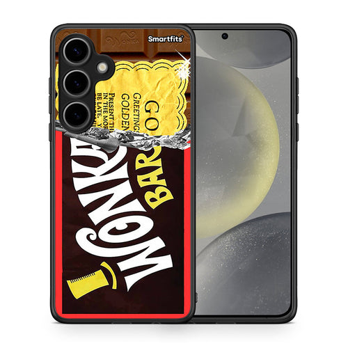 Θήκη Samsung Galaxy S24 Plus Golden Ticket από τη Smartfits με σχέδιο στο πίσω μέρος και μαύρο περίβλημα | Samsung Galaxy S24 Plus Golden Ticket case with colorful back and black bezels