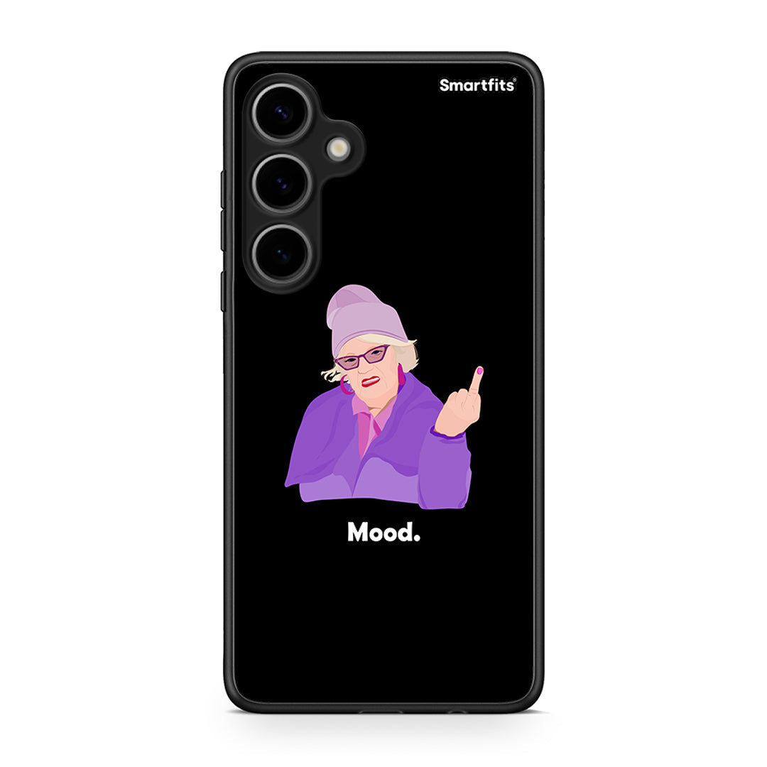 Samsung Galaxy S24 Plus Grandma Mood Black θήκη από τη Smartfits με σχέδιο στο πίσω μέρος και μαύρο περίβλημα | Smartphone case with colorful back and black bezels by Smartfits