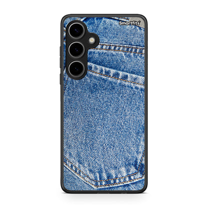 Samsung Galaxy S24 Plus Jeans Pocket θήκη από τη Smartfits με σχέδιο στο πίσω μέρος και μαύρο περίβλημα | Smartphone case with colorful back and black bezels by Smartfits