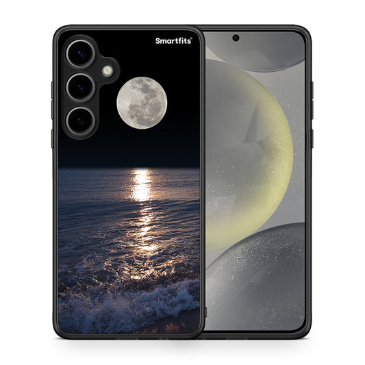 Θήκη Samsung Galaxy S24 Plus Moon Landscape από τη Smartfits με σχέδιο στο πίσω μέρος και μαύρο περίβλημα | Samsung Galaxy S24 Plus Moon Landscape case with colorful back and black bezels