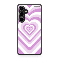 Thumbnail for Samsung Galaxy S24 Plus Lilac Hearts θήκη από τη Smartfits με σχέδιο στο πίσω μέρος και μαύρο περίβλημα | Smartphone case with colorful back and black bezels by Smartfits