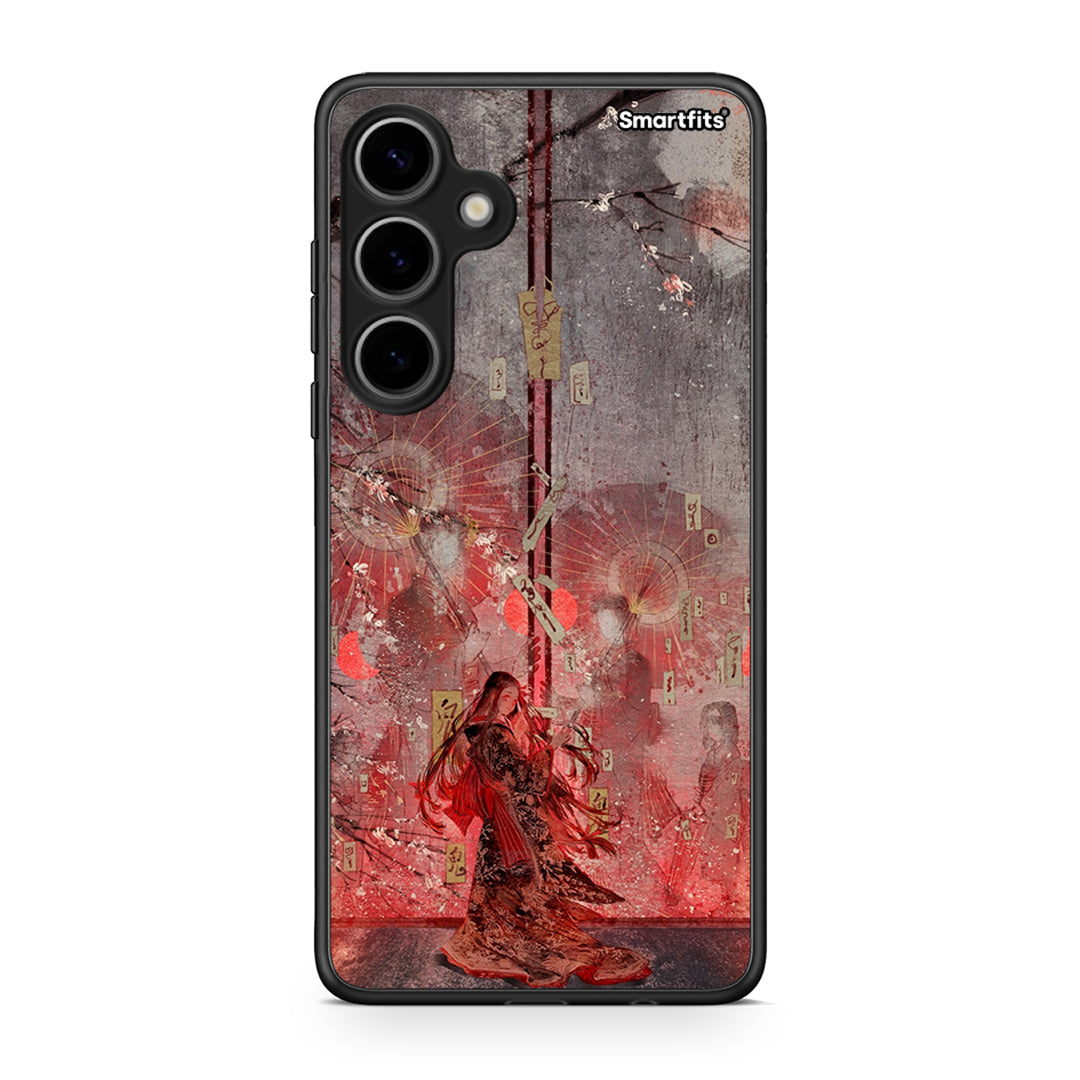 Samsung Galaxy S24 Plus Nezuko Kamado θήκη από τη Smartfits με σχέδιο στο πίσω μέρος και μαύρο περίβλημα | Smartphone case with colorful back and black bezels by Smartfits