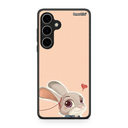 Samsung Galaxy S24 Plus Nick Wilde And Judy Hopps Love 2 θήκη από τη Smartfits με σχέδιο στο πίσω μέρος και μαύρο περίβλημα | Smartphone case with colorful back and black bezels by Smartfits