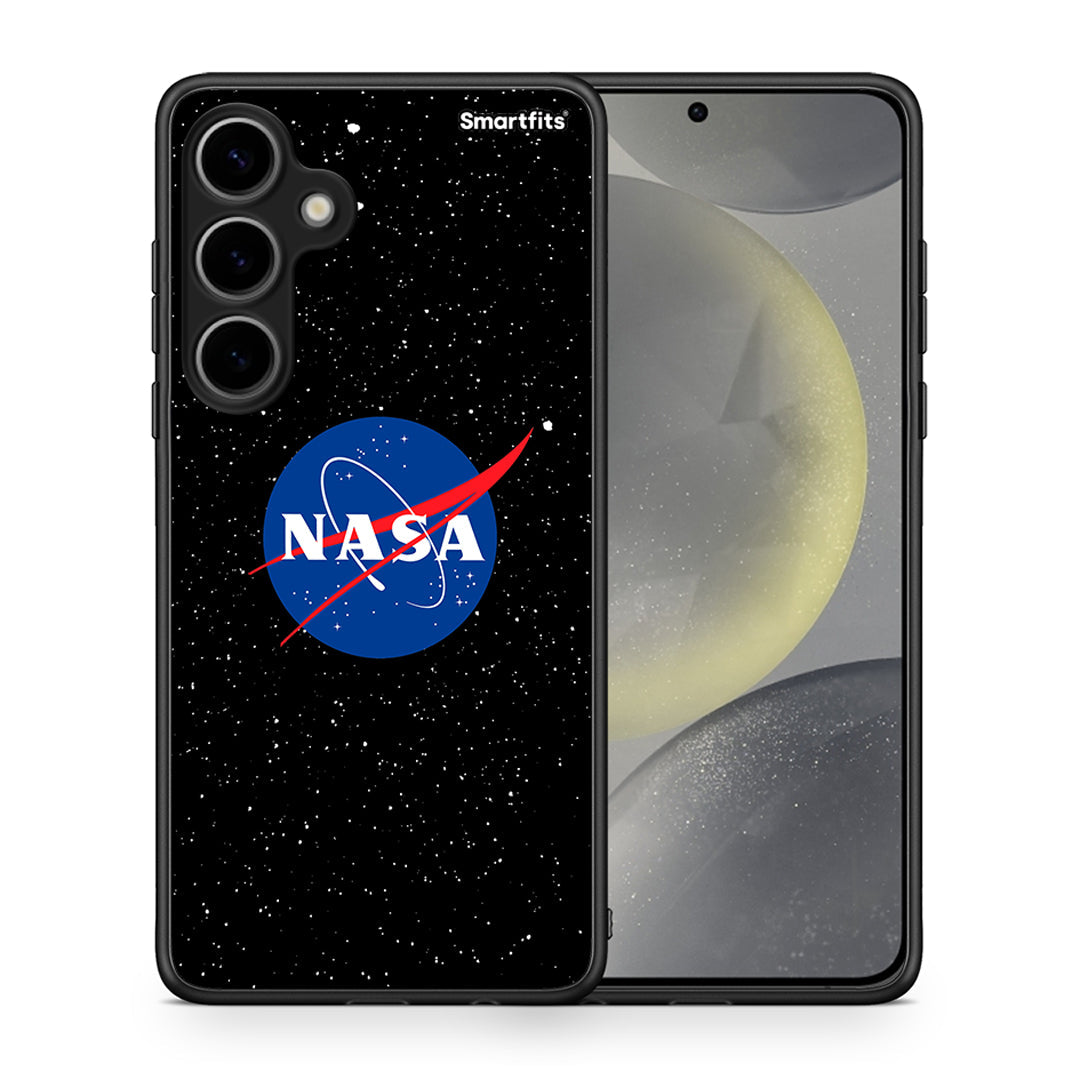 Θήκη Samsung Galaxy S24 Plus NASA PopArt από τη Smartfits με σχέδιο στο πίσω μέρος και μαύρο περίβλημα | Samsung Galaxy S24 Plus NASA PopArt case with colorful back and black bezels