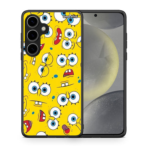 Θήκη Samsung Galaxy S24 Plus Sponge PopArt από τη Smartfits με σχέδιο στο πίσω μέρος και μαύρο περίβλημα | Samsung Galaxy S24 Plus Sponge PopArt case with colorful back and black bezels