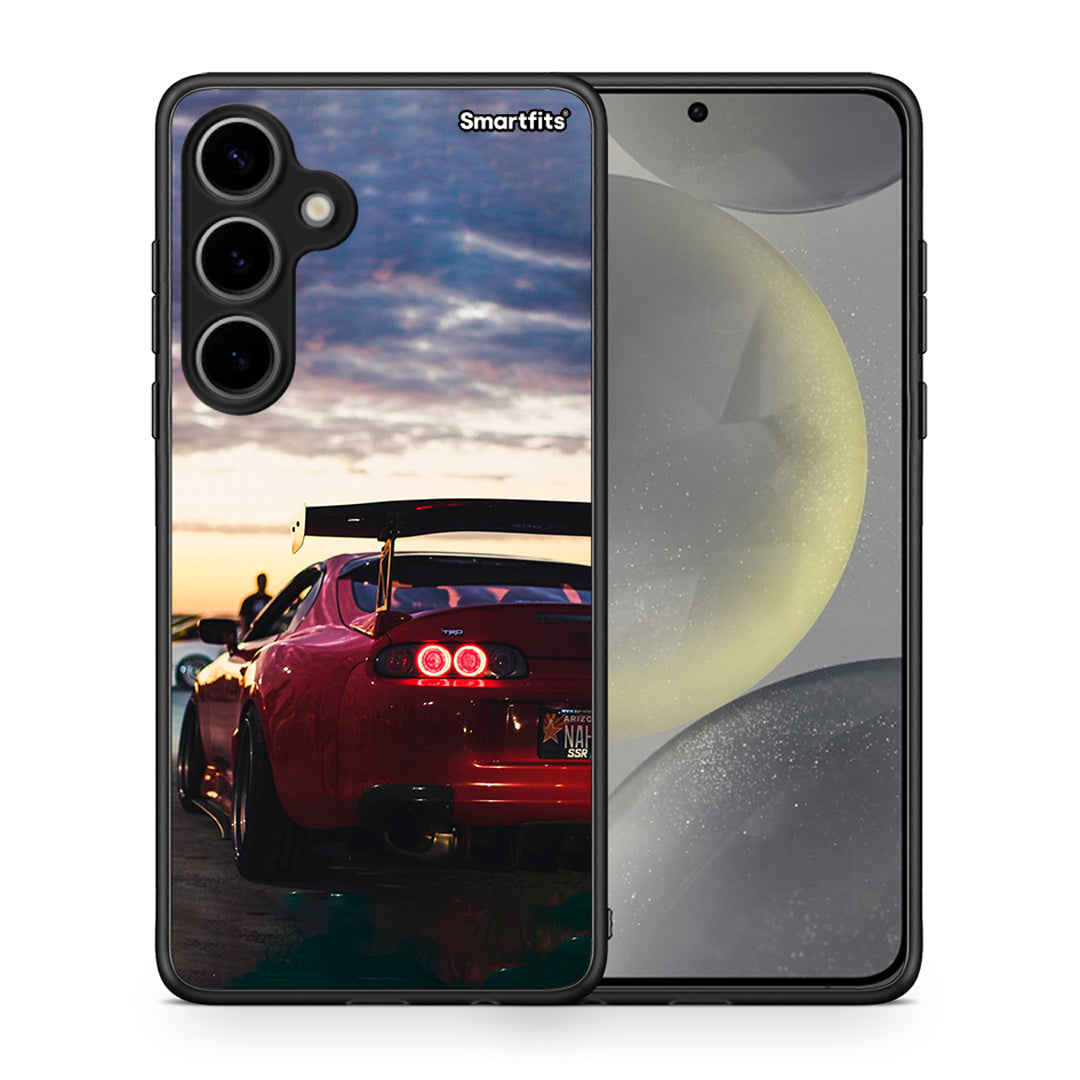 Θήκη Samsung Galaxy S24 Plus Racing Supra από τη Smartfits με σχέδιο στο πίσω μέρος και μαύρο περίβλημα | Samsung Galaxy S24 Plus Racing Supra case with colorful back and black bezels