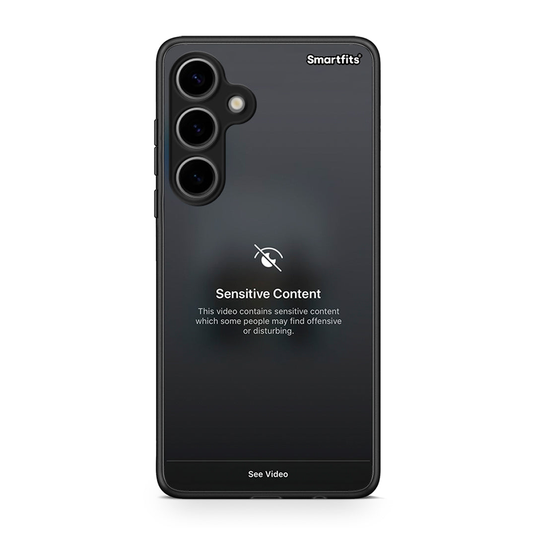 Samsung Galaxy S24 Plus Sensitive Content θήκη από τη Smartfits με σχέδιο στο πίσω μέρος και μαύρο περίβλημα | Smartphone case with colorful back and black bezels by Smartfits