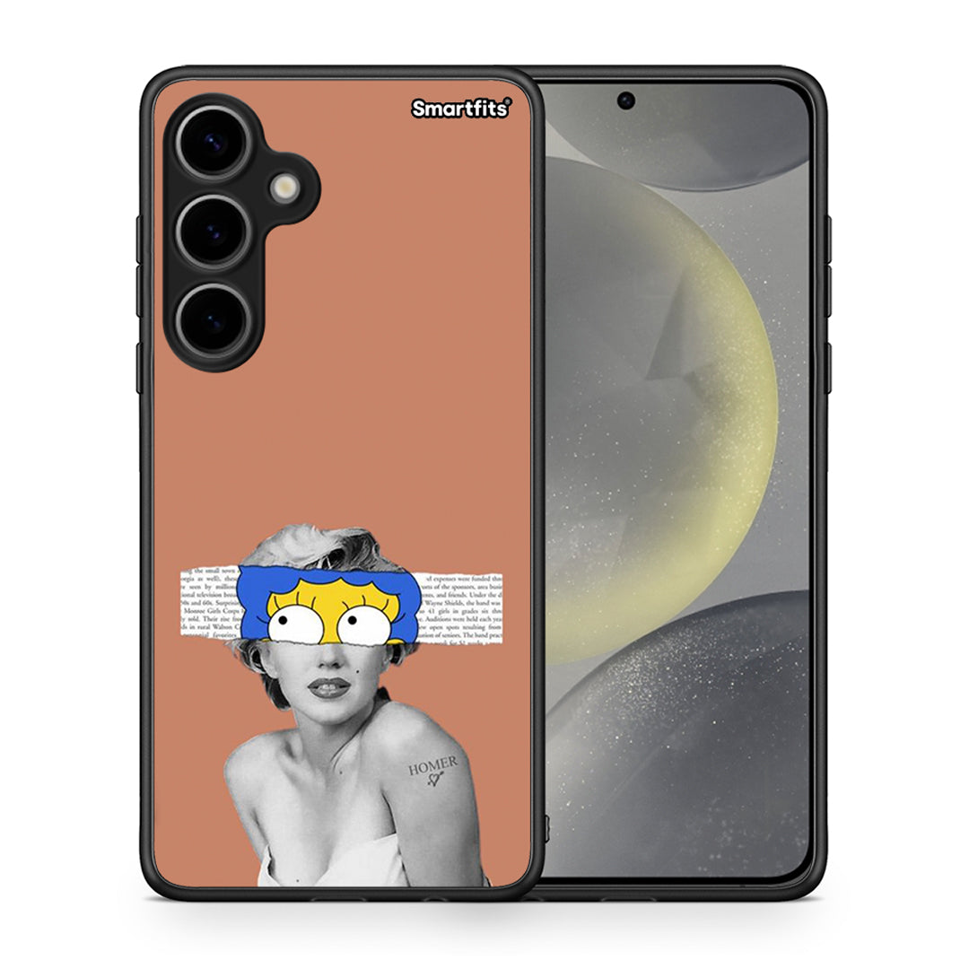 Θήκη Samsung Galaxy S24 Plus Sim Merilyn από τη Smartfits με σχέδιο στο πίσω μέρος και μαύρο περίβλημα | Samsung Galaxy S24 Plus Sim Merilyn case with colorful back and black bezels