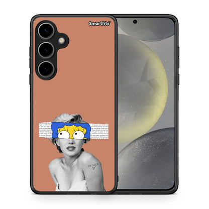 Θήκη Samsung Galaxy S24 Plus Sim Merilyn από τη Smartfits με σχέδιο στο πίσω μέρος και μαύρο περίβλημα | Samsung Galaxy S24 Plus Sim Merilyn case with colorful back and black bezels