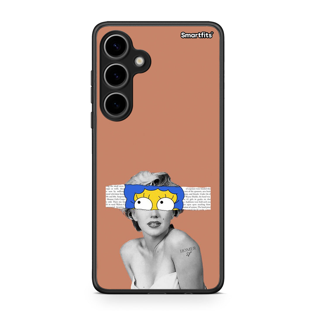 Samsung Galaxy S24 Plus Sim Merilyn θήκη από τη Smartfits με σχέδιο στο πίσω μέρος και μαύρο περίβλημα | Smartphone case with colorful back and black bezels by Smartfits