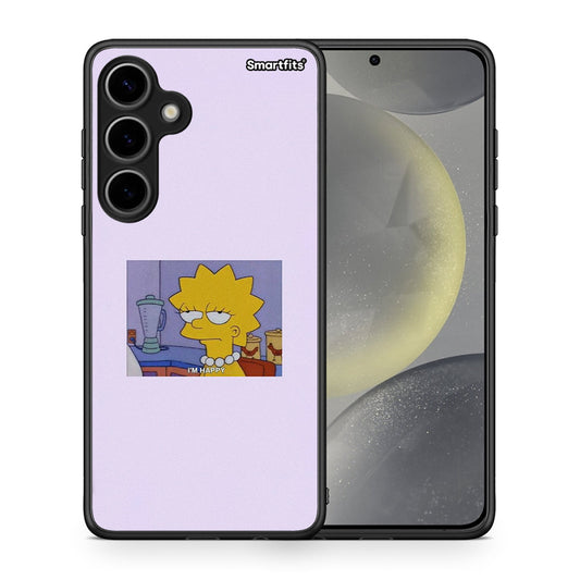 Θήκη Samsung Galaxy S24 Plus So Happy από τη Smartfits με σχέδιο στο πίσω μέρος και μαύρο περίβλημα | Samsung Galaxy S24 Plus So Happy case with colorful back and black bezels