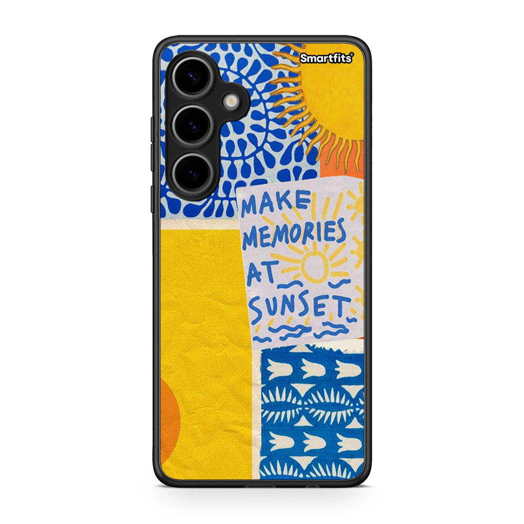 Samsung Galaxy S24 Plus Sunset Memories Θήκη από τη Smartfits με σχέδιο στο πίσω μέρος και μαύρο περίβλημα | Smartphone case with colorful back and black bezels by Smartfits