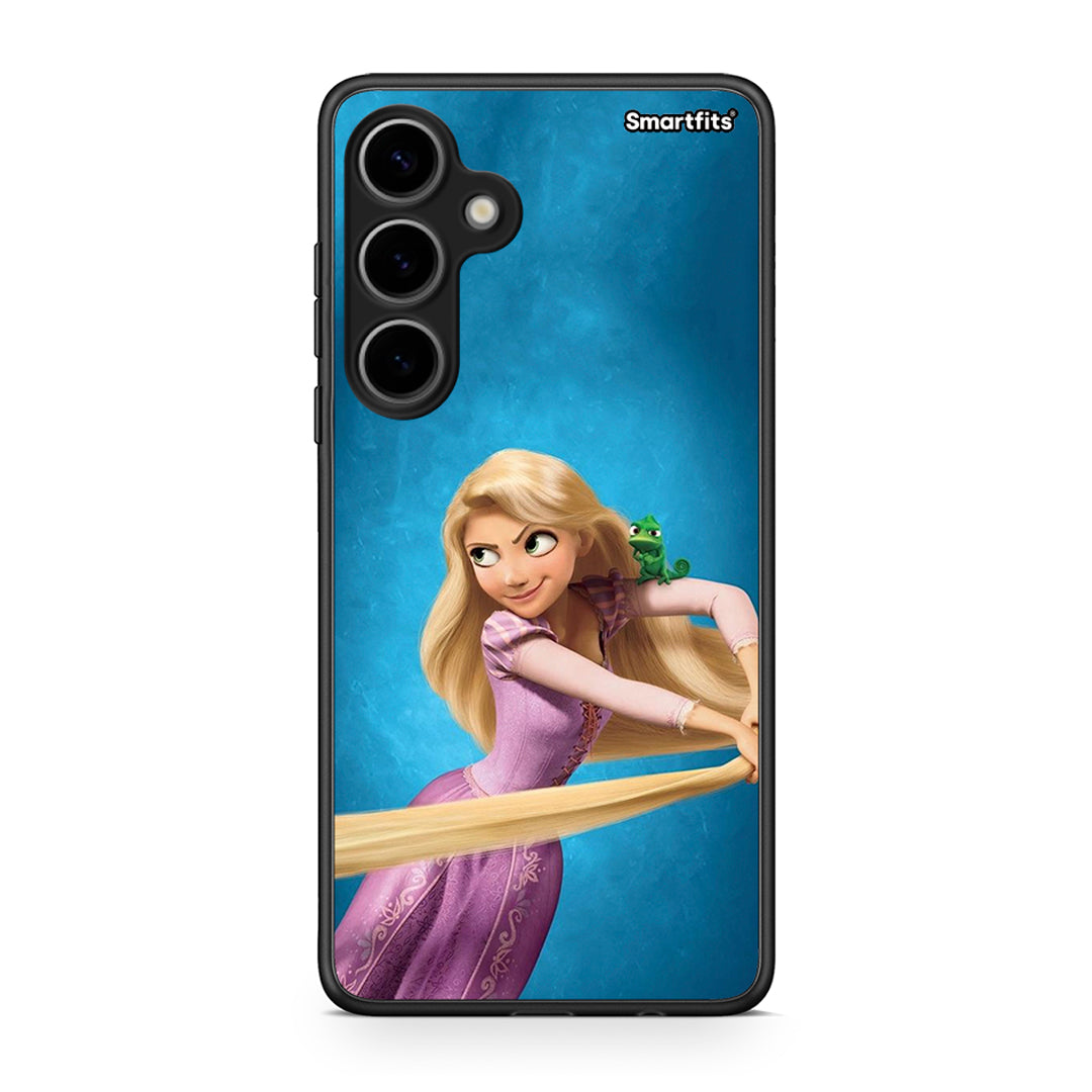 Samsung Galaxy S24 Plus Tangled 2 Θήκη Αγίου Βαλεντίνου από τη Smartfits με σχέδιο στο πίσω μέρος και μαύρο περίβλημα | Smartphone case with colorful back and black bezels by Smartfits