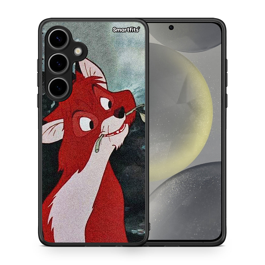 Θήκη Samsung Galaxy S24 Plus Tod And Vixey Love 1 από τη Smartfits με σχέδιο στο πίσω μέρος και μαύρο περίβλημα | Samsung Galaxy S24 Plus Tod And Vixey Love 1 case with colorful back and black bezels